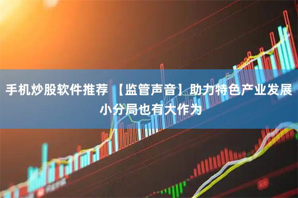手机炒股软件推荐 【监管声音】助力特色产业发展 小分局也有大作为